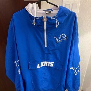 Detroit Lions Blue Pullover Jacket